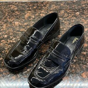 Boden Black Patent Leather Loafers